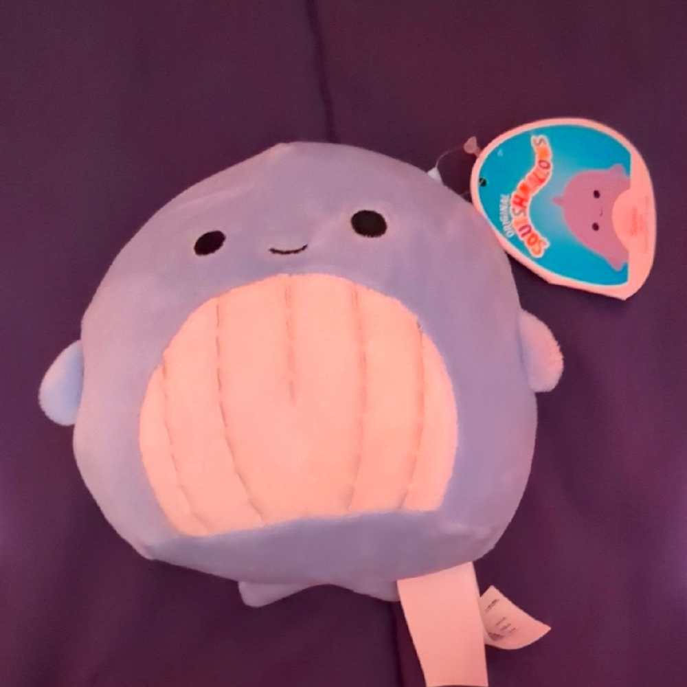 Squishmallows Blue Fish Plush Toy
